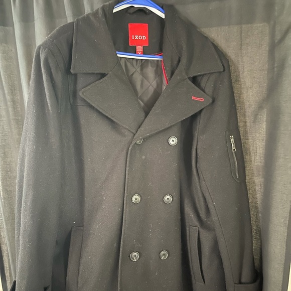 IZOD double breasted pea coat. - Picture 1 of 2